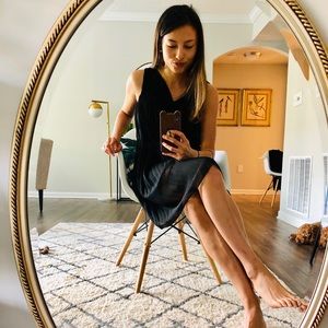 Zara Black Pleated Dress